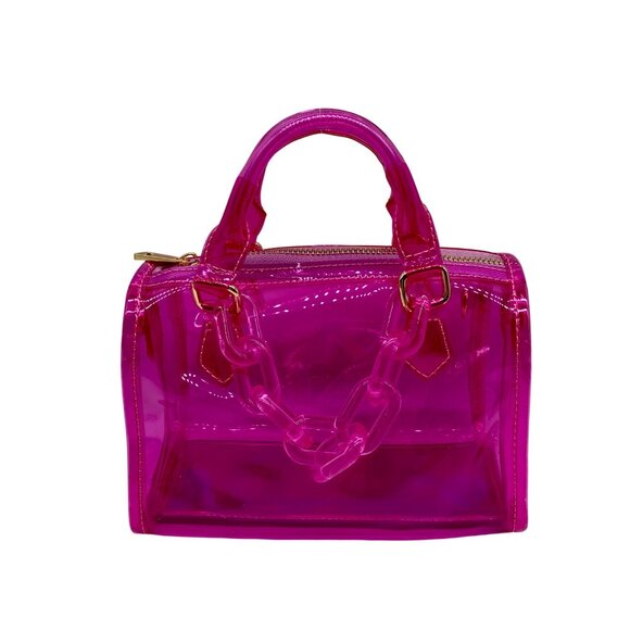 Like Dreams Pink Crystal Clear Mini Hologram Crossbody With Wallet - Picture 1 of 11